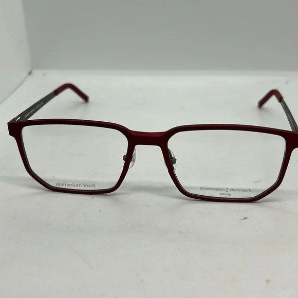 ProDesign Denmark 6936 Men’s Eyeglasses Frames Case. RXable c4031 Red Dark NWT - Picture 3 of 10